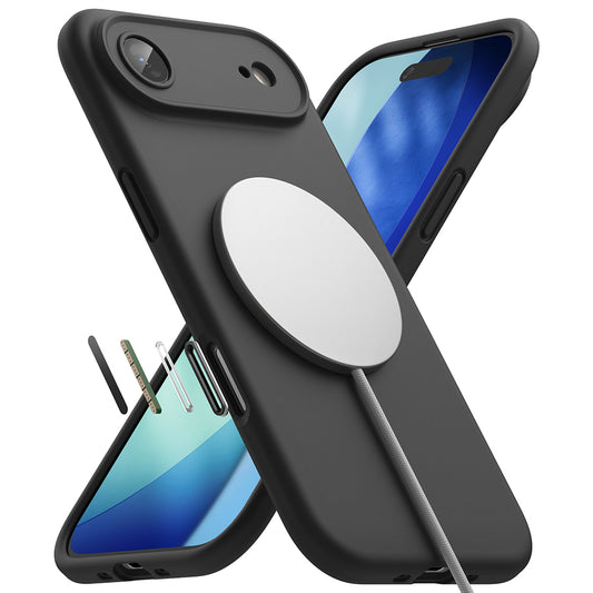 MagSafe-deksel for Apple iPhone 17 Air, Ringke, Silikon, Svart