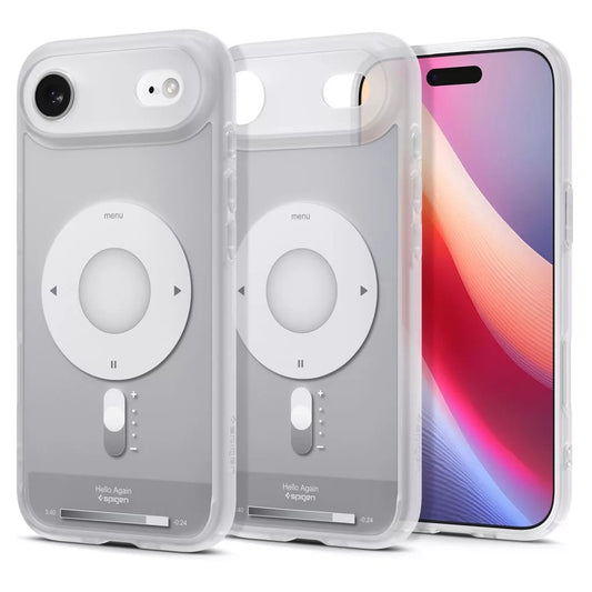 MagSafe-deksel for Apple iPhone 17 Air, Spigen, Ultra Hybrid Classic, Sølv