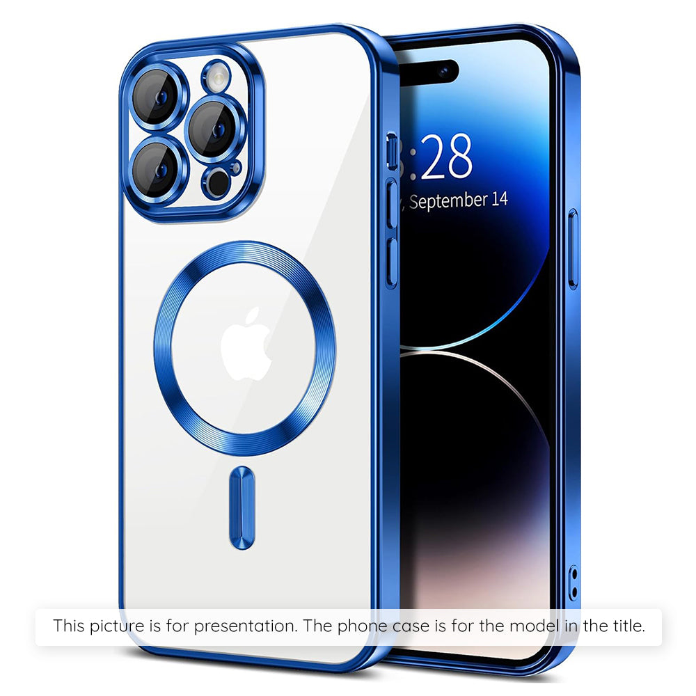 MagSafe-deksel for Apple iPhone 17 Air, Techsuit, Luxury Crystal, Mørkeblå