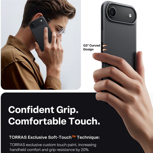 MagSafe-deksel for Apple iPhone 17 Air, Torras, SlimFit, Svart