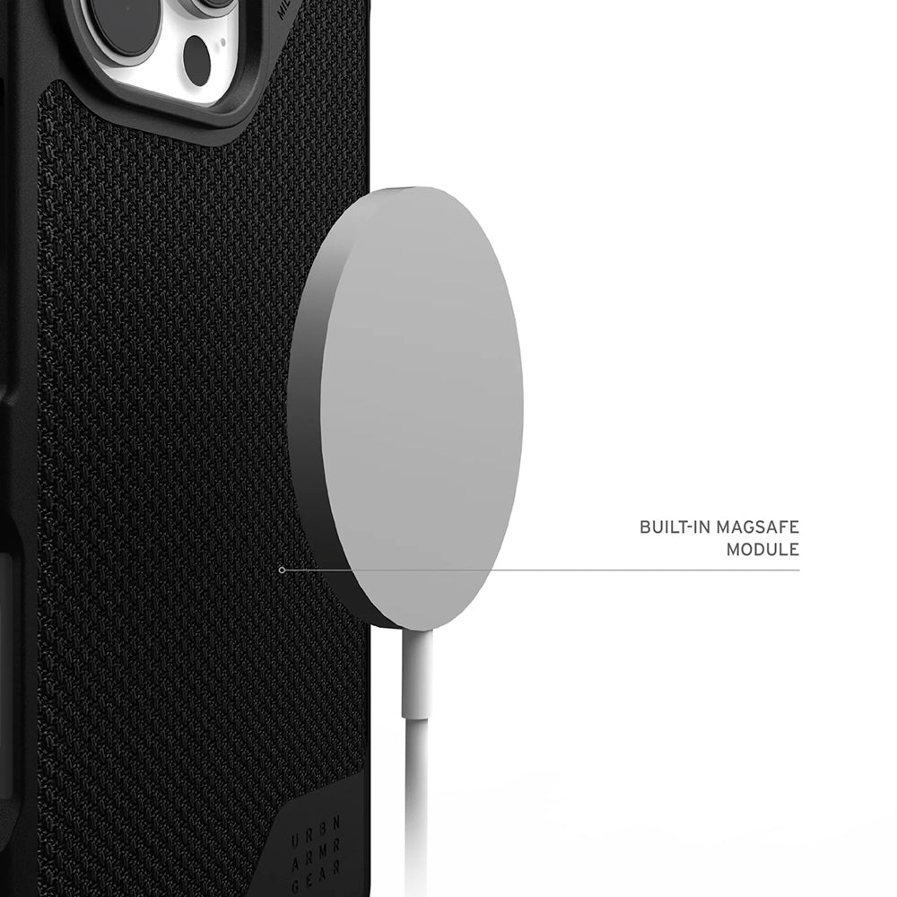 MagSafe-deksel for Apple iPhone 17 Air, Urban Armor Gear, Metropolis LT Kevlar, Svart