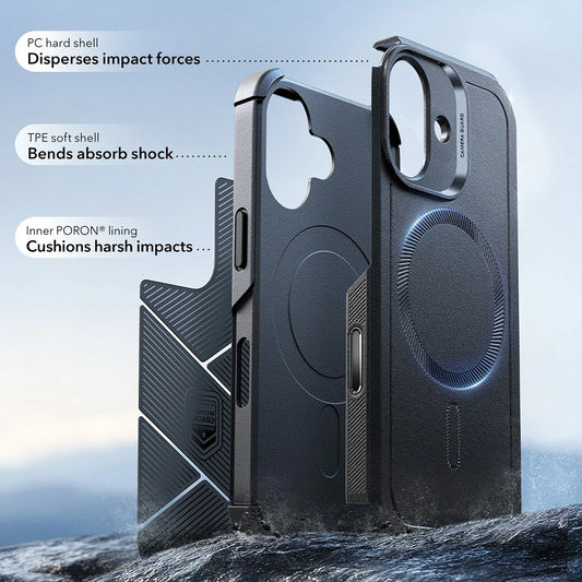 MagSafe-deksel for Apple iPhone 17, ESR, Cyber, Svart