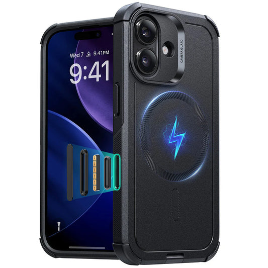 MagSafe-deksel for Apple iPhone 17, ESR, Cyber, Svart