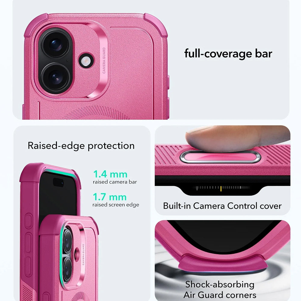 MagSafe-deksel for Apple iPhone 17, ESR, Cyber, Rosa