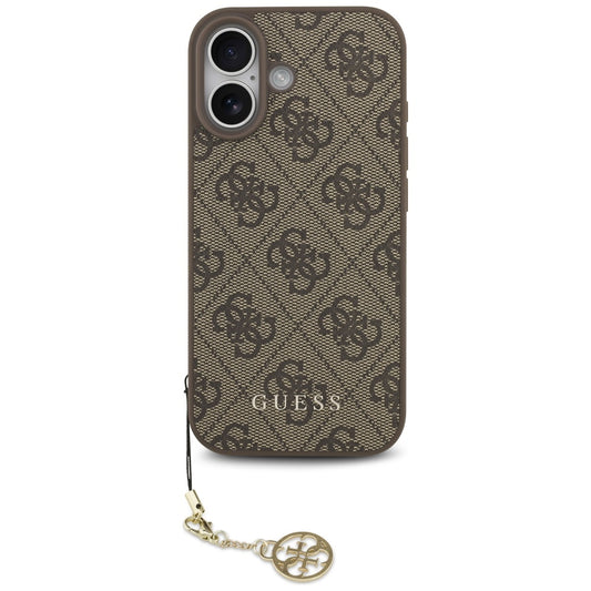 MagSafe-deksel for Apple iPhone 17, Guess, 4G Charm Cradle, Brun