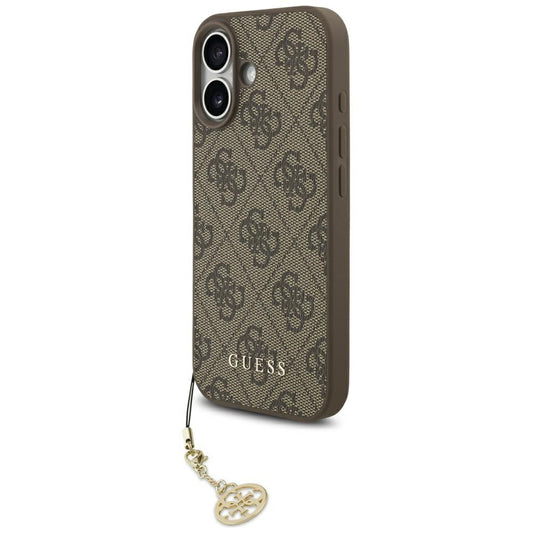 MagSafe-deksel for Apple iPhone 17, Guess, 4G Charm Cradle, Brun