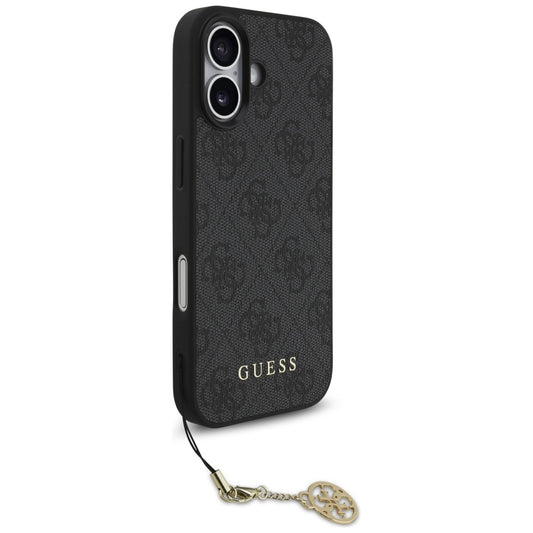 MagSafe-deksel for Apple iPhone 17, Guess, 4G Charm Cradle, Svart