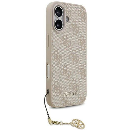 MagSafe-deksel for Apple iPhone 17, Guess, 4G Charm Cradle, Rosa