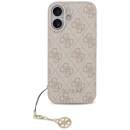 MagSafe-deksel for Apple iPhone 17, Guess, 4G Charm Cradle, Rosa