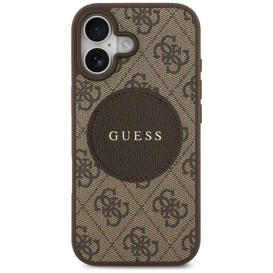 MagSafe-deksel for Apple iPhone 17, Guess, 4G Circle Classic Logo, Brun