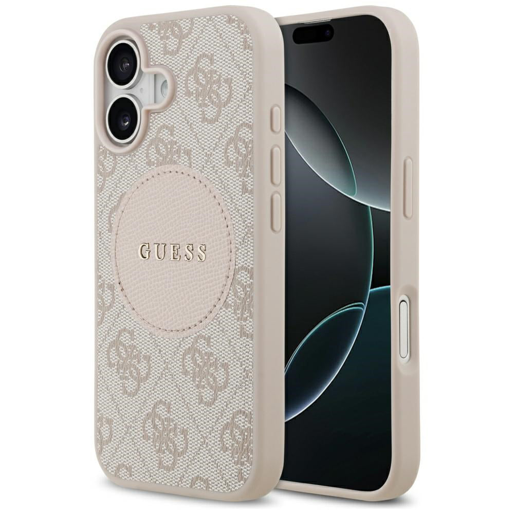 MagSafe deksel for Apple iPhone 17, Guess, 4G Circle Classic Logo, Rosa