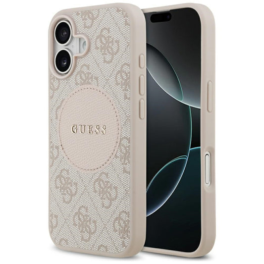 MagSafe deksel for Apple iPhone 17, Guess, 4G Circle Classic Logo, Rosa