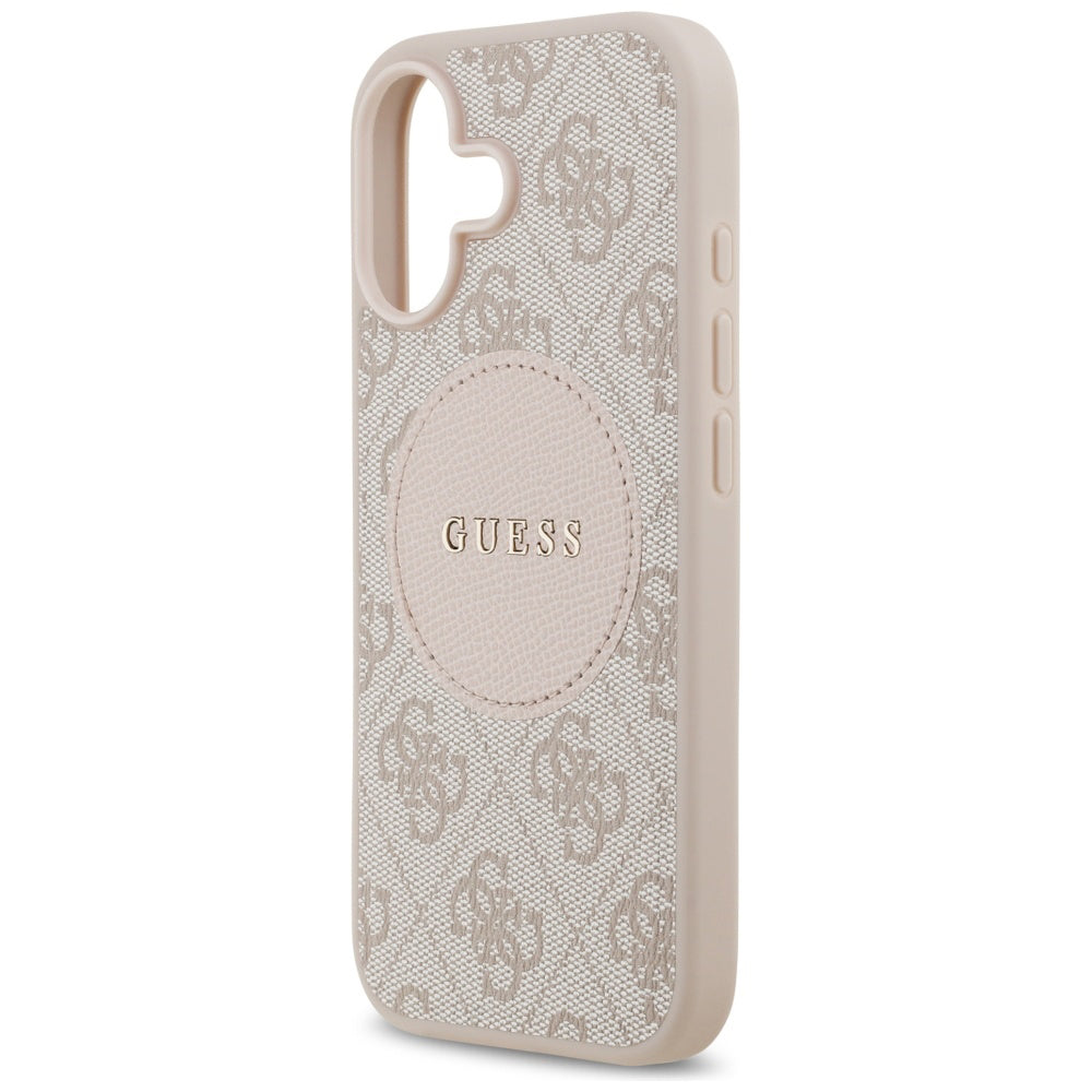 MagSafe deksel for Apple iPhone 17, Guess, 4G Circle Classic Logo, Rosa