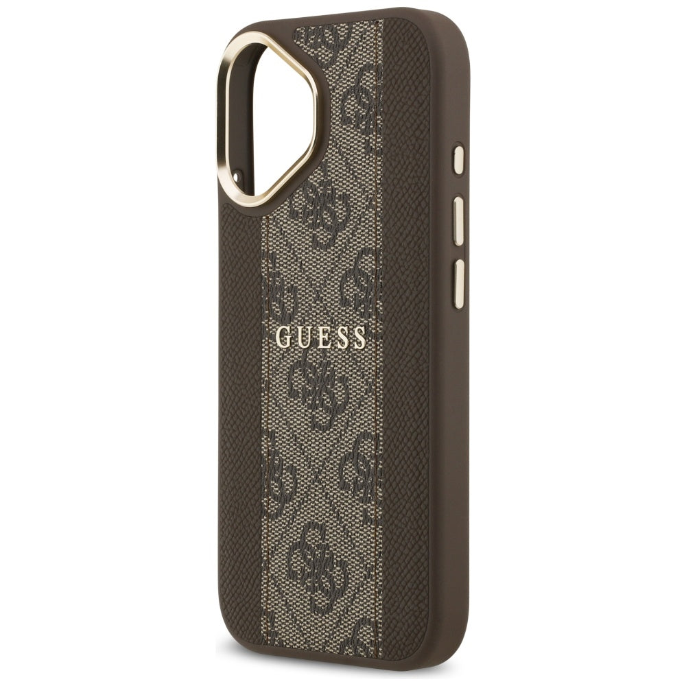 MagSafe-deksel for Apple iPhone 17, Guess, 4G Stripe, Brun