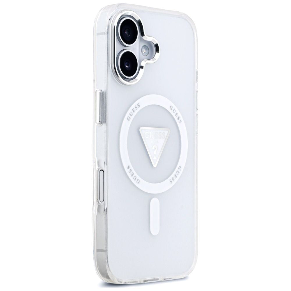 MagSafe-deksel for Apple iPhone 17, Guess, IML Gradient Triangle Logo, Gjennomsiktig