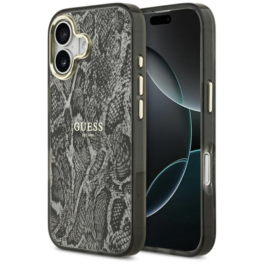 MagSafe-deksel for Apple iPhone 17, Guess, Python-mønster, Svart