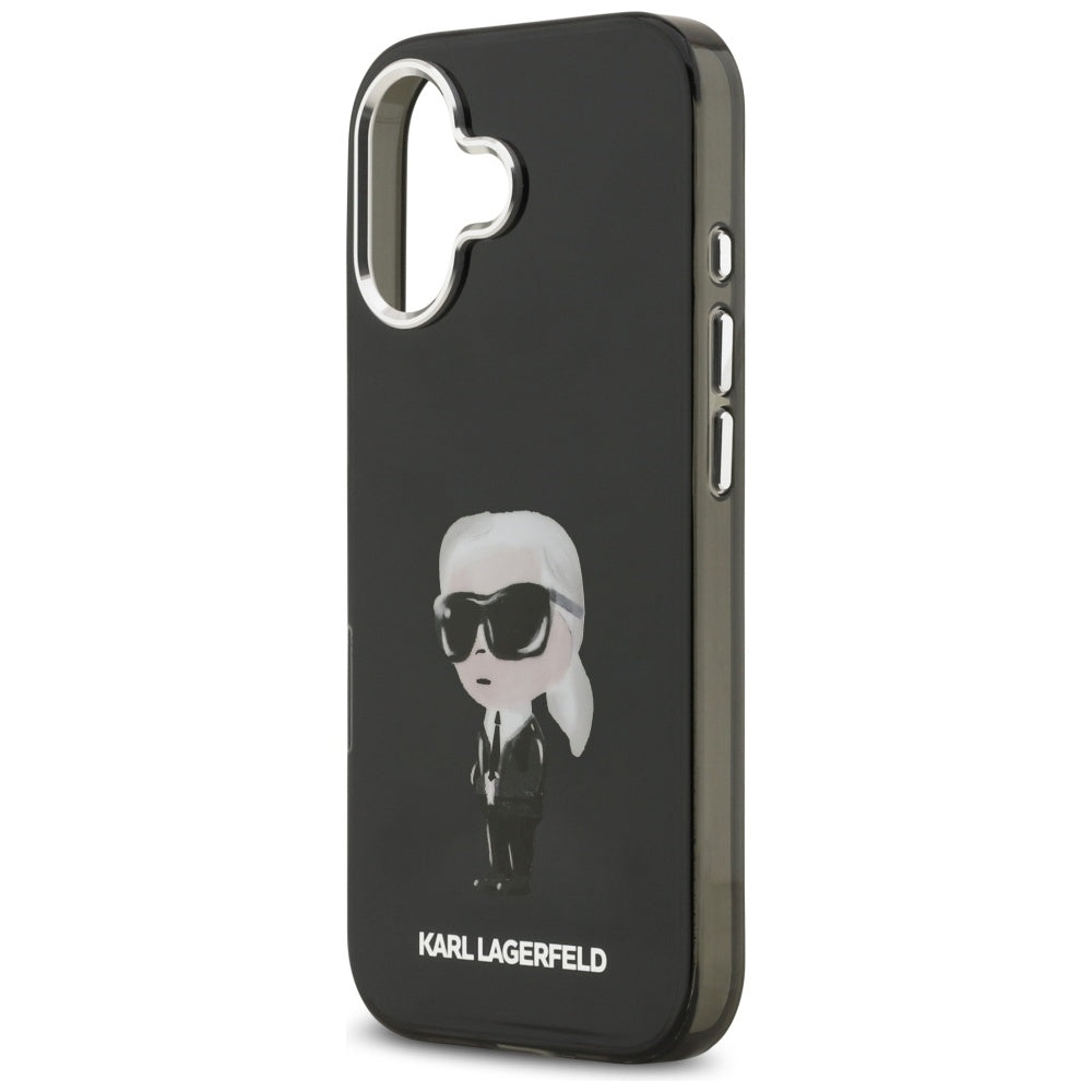MagSafe-deksel for Apple iPhone 17, Karl Lagerfeld, IML Aquarelle Karl Ikonik, Svart