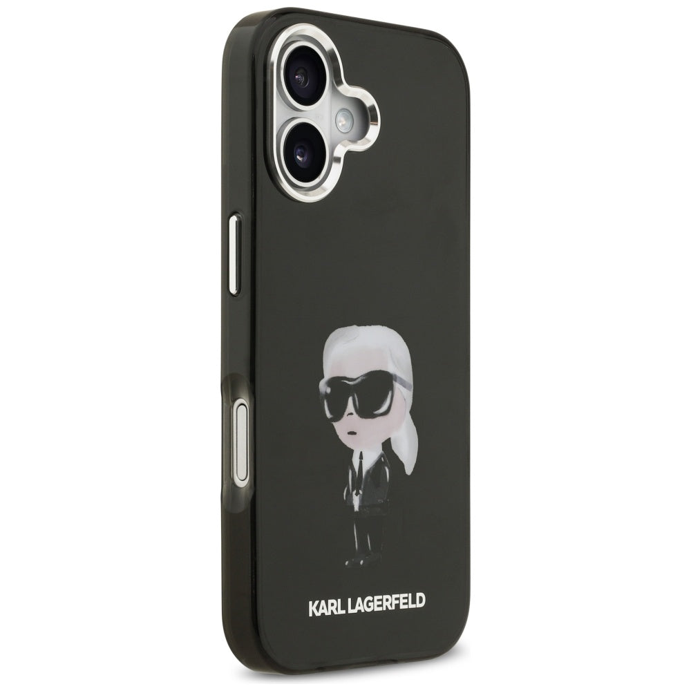 MagSafe-deksel for Apple iPhone 17, Karl Lagerfeld, IML Aquarelle Karl Ikonik, Svart