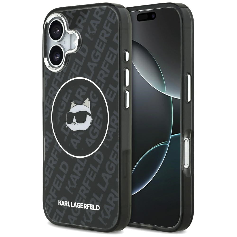 MagSafe-deksel for Apple iPhone 17, Karl Lagerfeld, IML Choupette`s Head, Svart