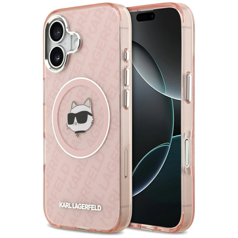 MagSafe-deksel for Apple iPhone 17, Karl Lagerfeld, IML Choupette`s Head, Rosa