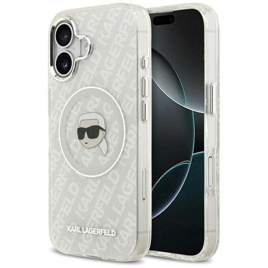 MagSafe-deksel for Apple iPhone 17, Karl Lagerfeld, IML Karl`s Head, Grå