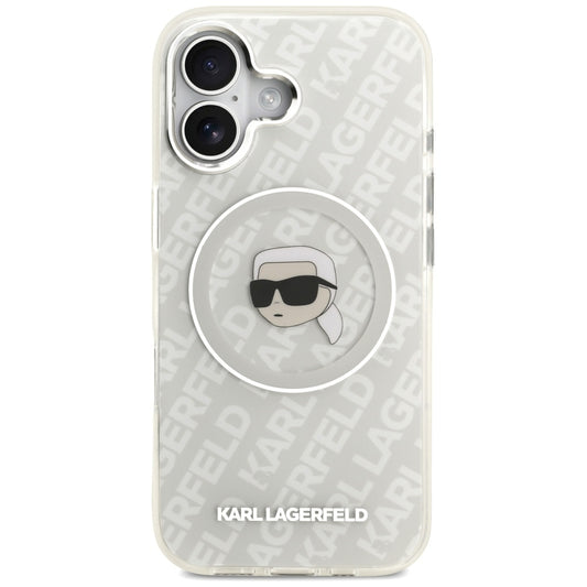 MagSafe-deksel for Apple iPhone 17, Karl Lagerfeld, IML Karl`s Head, Grå