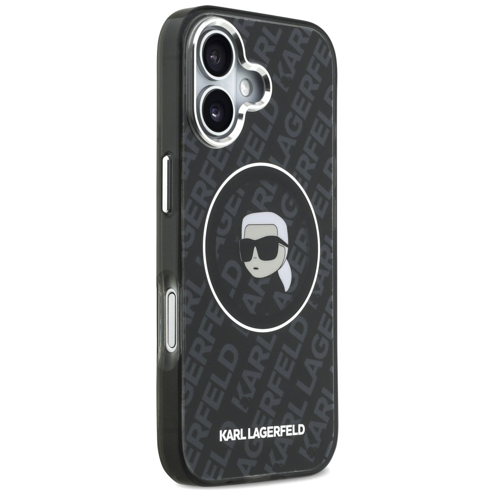 MagSafe-deksel for Apple iPhone 17, Karl Lagerfeld, IML Karl`s Head, Svart