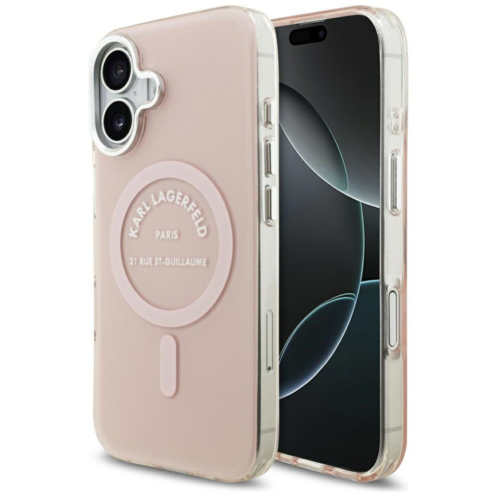 MagSafe-deksel for Apple iPhone 17, Karl Lagerfeld, IML Logo RSG, Rosa