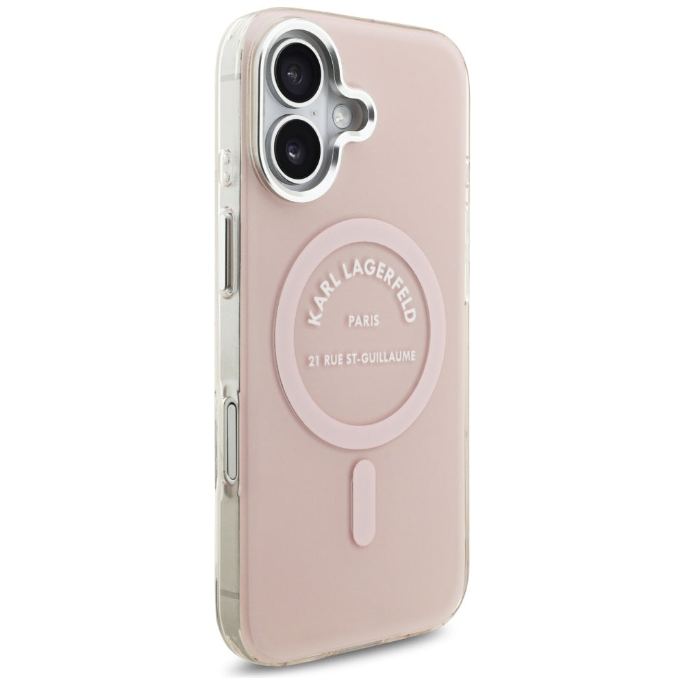 MagSafe-deksel for Apple iPhone 17, Karl Lagerfeld, IML Logo RSG, Rosa