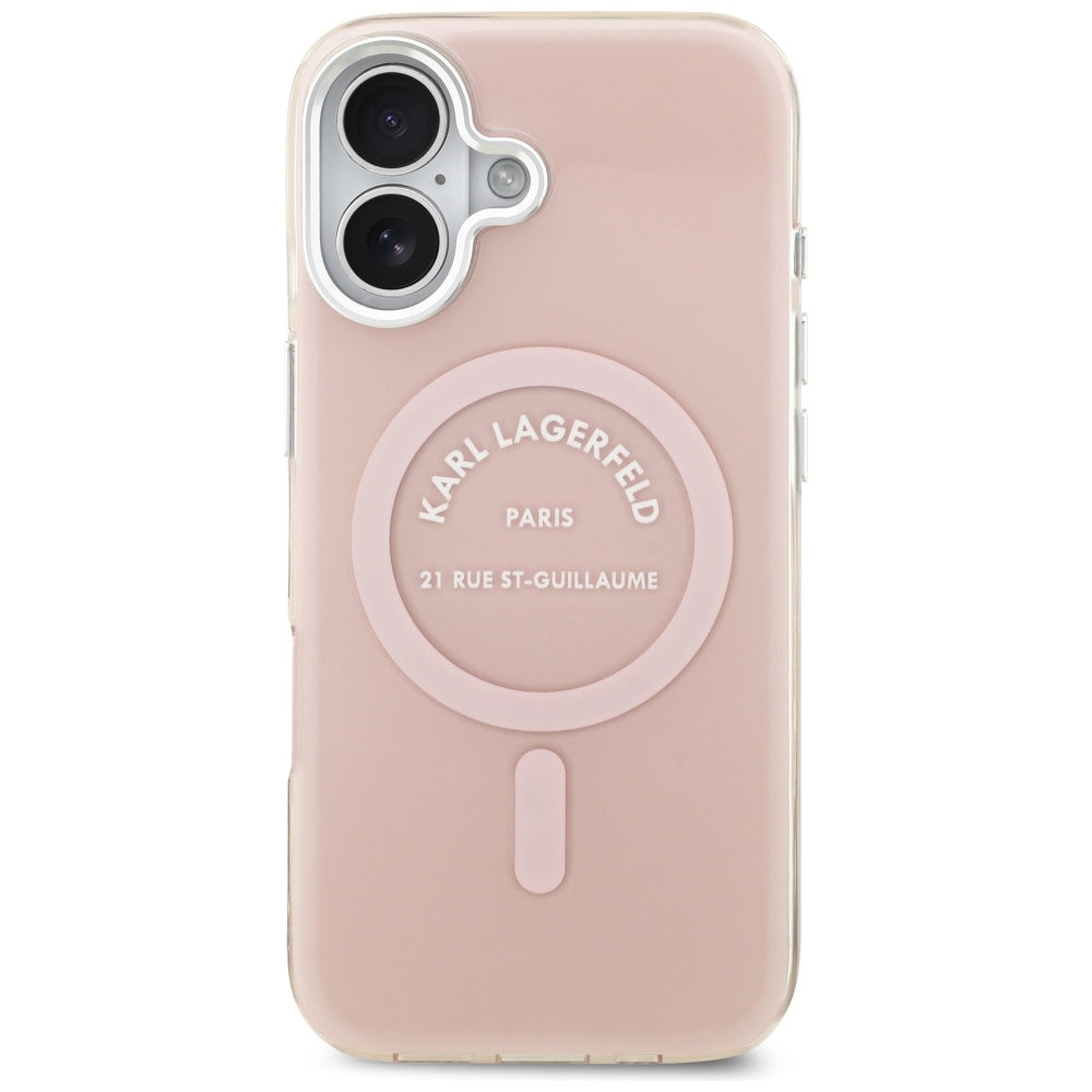 MagSafe-deksel for Apple iPhone 17, Karl Lagerfeld, IML Logo RSG, Rosa
