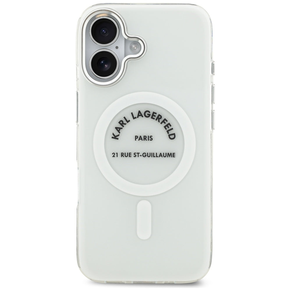 MagSafe-deksel for Apple iPhone 17, Karl Lagerfeld, IML Logo RSG, Gjennomsiktig