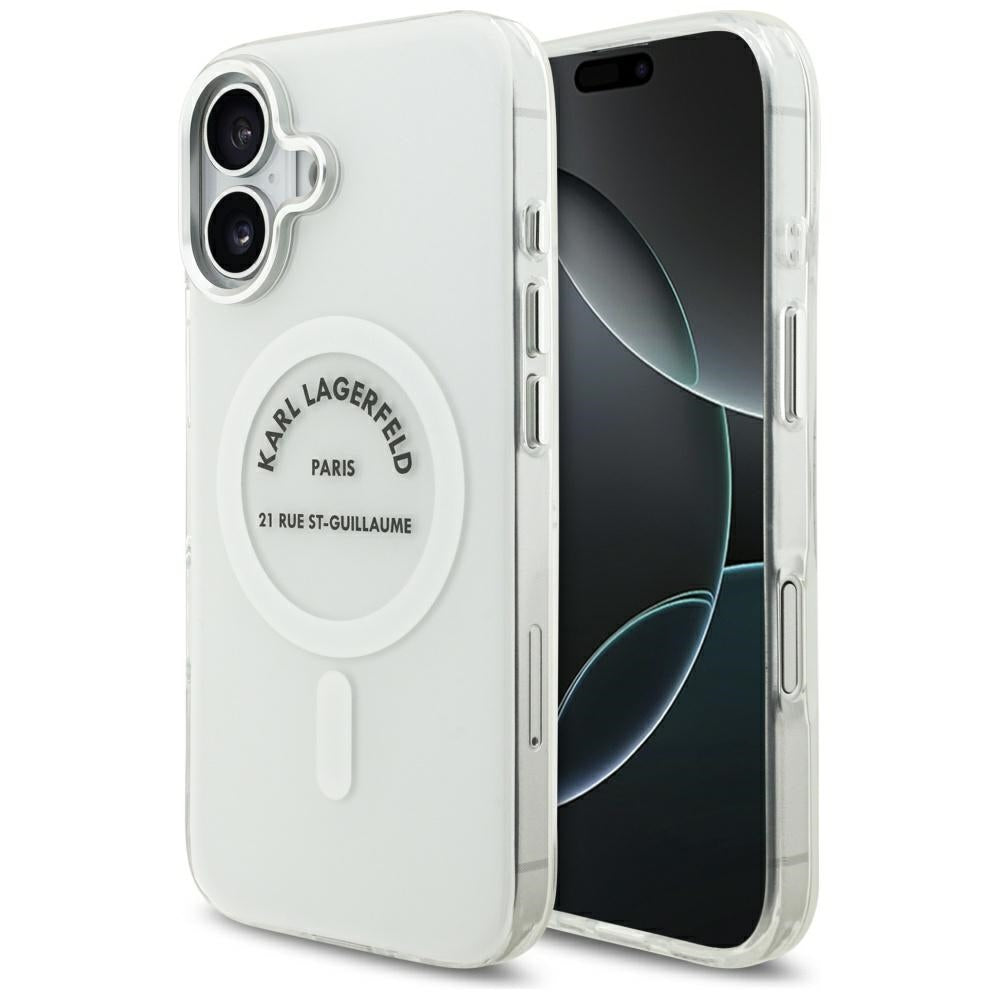 MagSafe-deksel for Apple iPhone 17, Karl Lagerfeld, IML Logo RSG, Gjennomsiktig