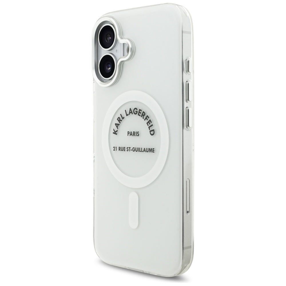 MagSafe-deksel for Apple iPhone 17, Karl Lagerfeld, IML Logo RSG, Gjennomsiktig