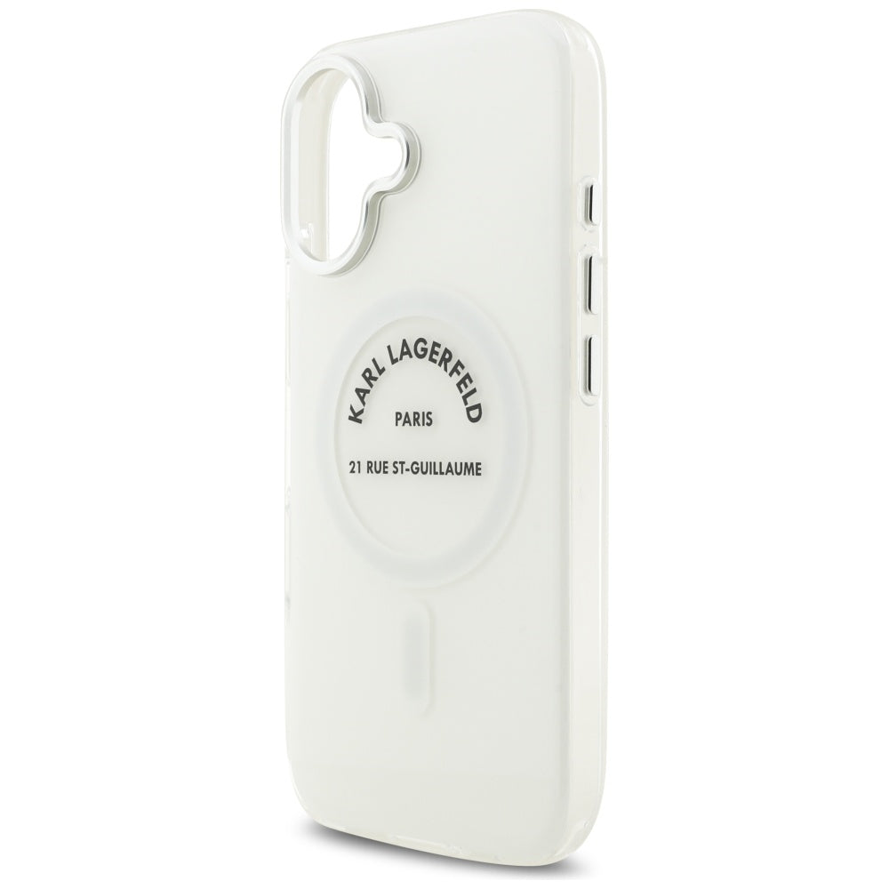 MagSafe-deksel for Apple iPhone 17, Karl Lagerfeld, IML Logo RSG, Gjennomsiktig