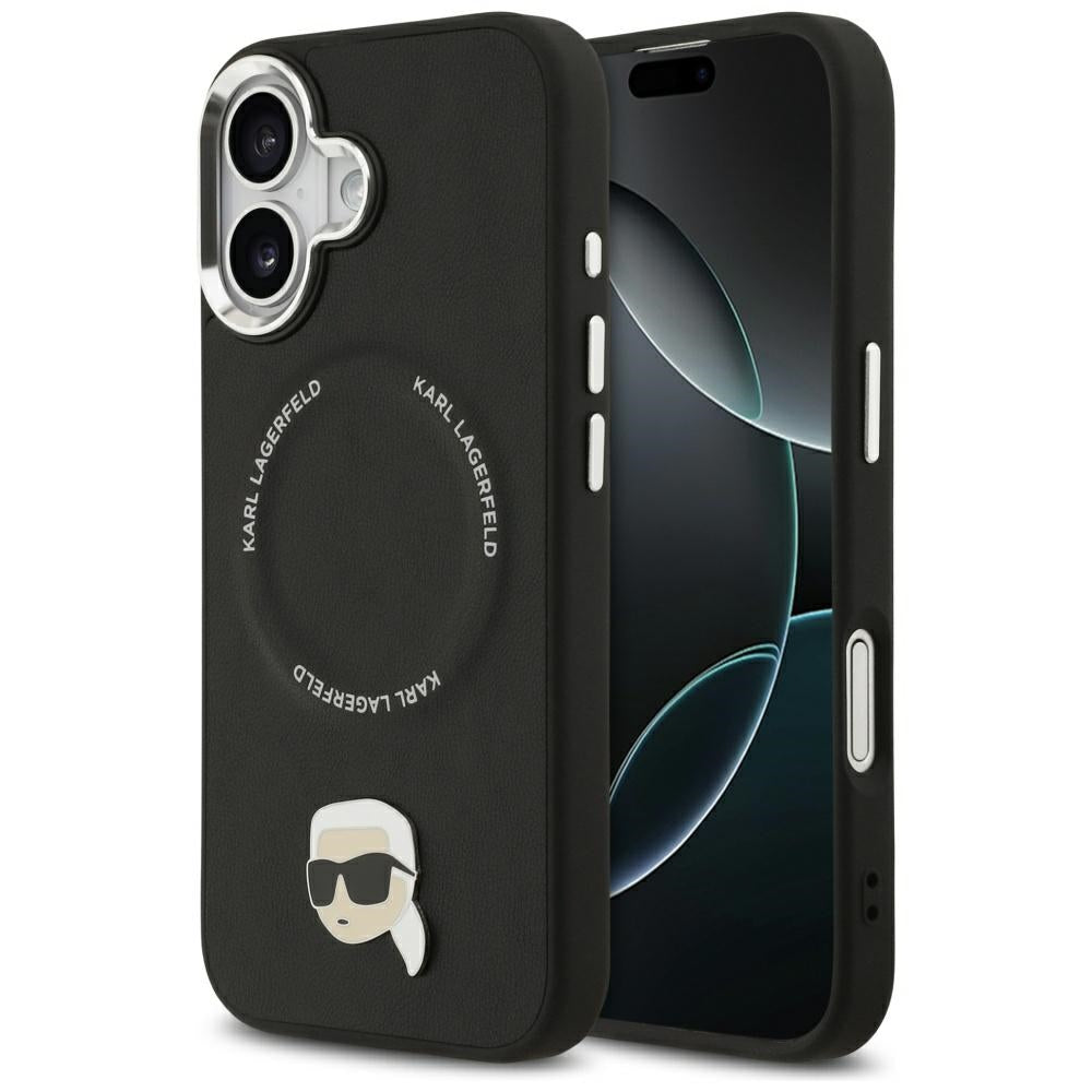MagSafe-deksel for Apple iPhone 17, Karl Lagerfeld, Karl Pin, Svart