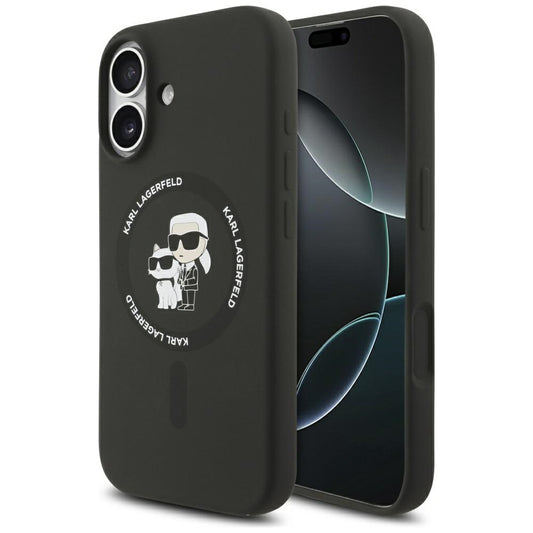 MagSafe-deksel for Apple iPhone 17, Karl Lagerfeld, Ring Karl & Choupette, Svart