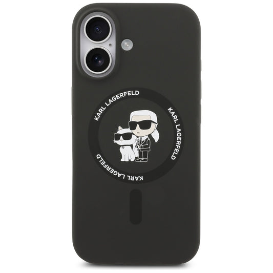 MagSafe-deksel for Apple iPhone 17, Karl Lagerfeld, Ring Karl & Choupette, Svart