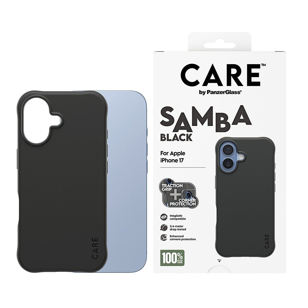MagSafe-deksel for Apple iPhone 17, PanzerGlass, Fashionable Care, Svart