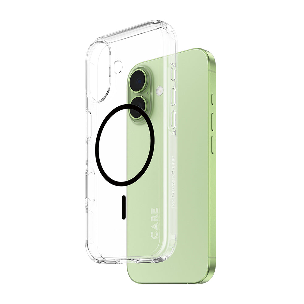 MagSafe-deksel for Apple iPhone 17, PanzerGlass, Urban Explorer Care, Svart Transparent
