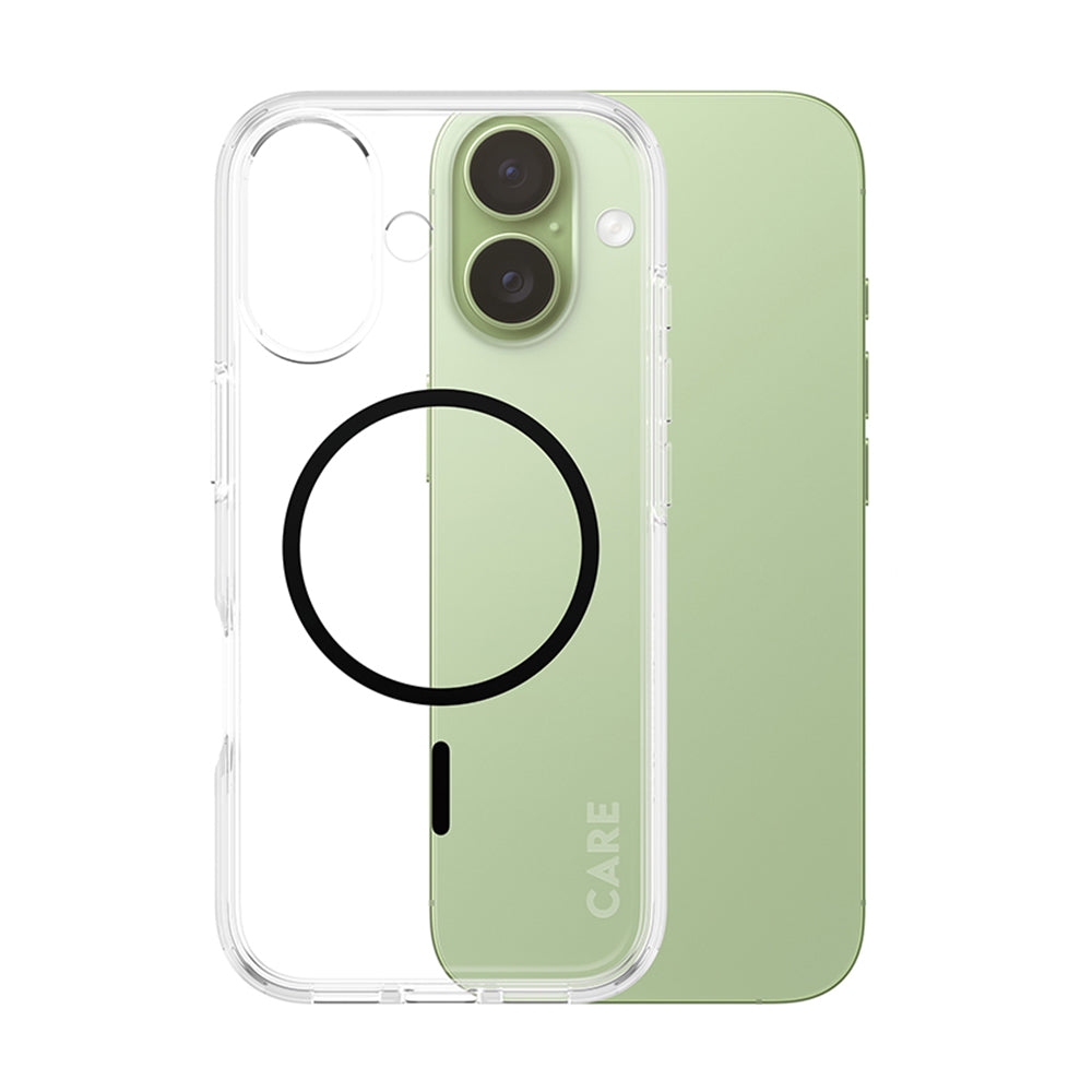 MagSafe-deksel for Apple iPhone 17, PanzerGlass, Urban Explorer Care, Svart Transparent
