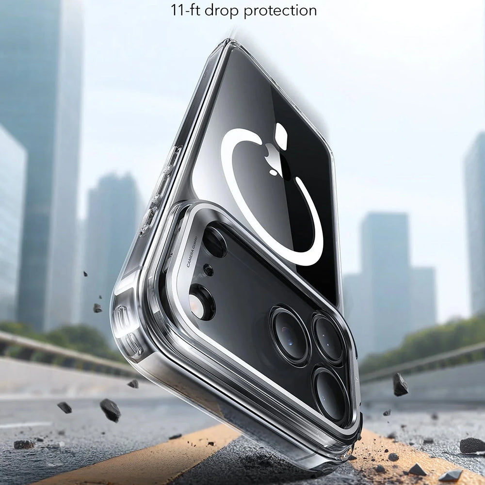 MagSafe-deksel for Apple iPhone 17 Pro, ESR, Classic Hybrid Kickstand, Gjennomsiktig