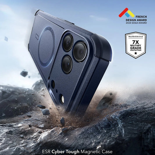 MagSafe-deksel for Apple iPhone 17 Pro, ESR, Cyber, Blå