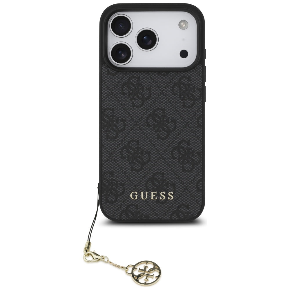 MagSafe-deksel for Apple iPhone 17 Pro, Guess, 4G Charm Cradle, Svart