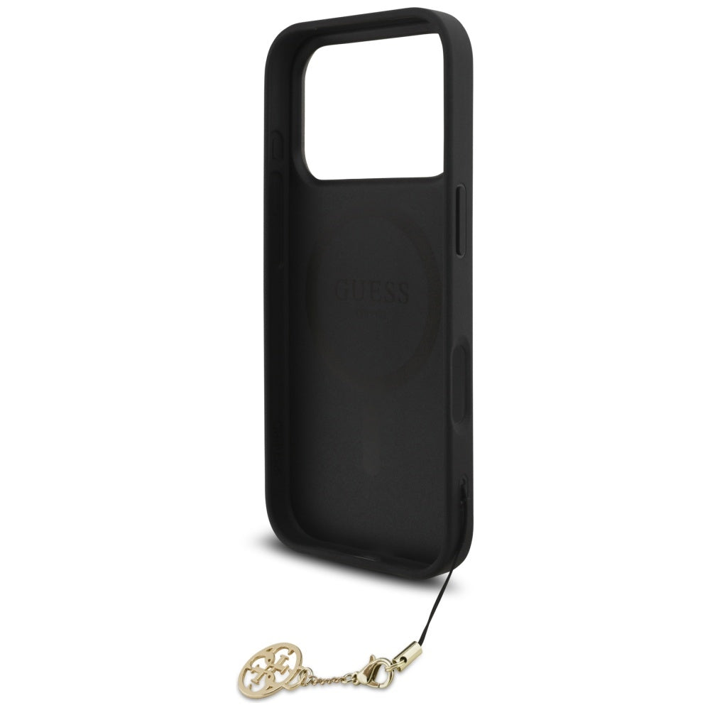 MagSafe-deksel for Apple iPhone 17 Pro, Guess, 4G Charm Cradle, Svart