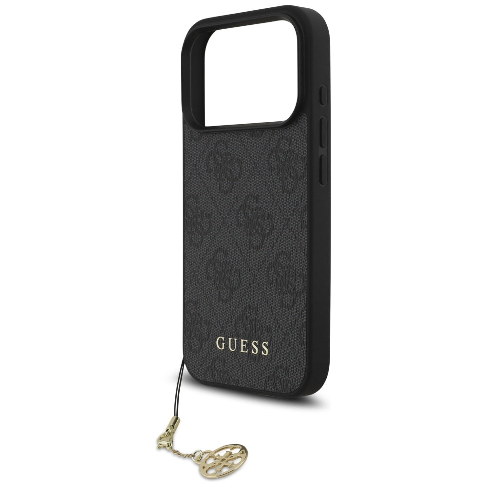 MagSafe-deksel for Apple iPhone 17 Pro, Guess, 4G Charm Cradle, Svart