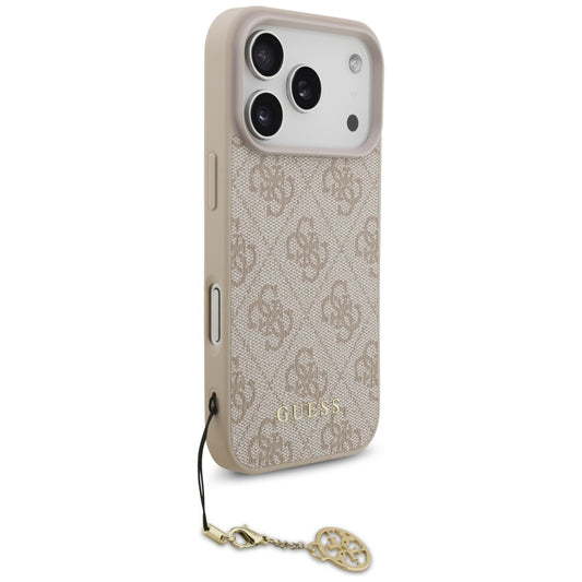 MagSafe-deksel for Apple iPhone 17 Pro, Guess, 4G Charm Cradle, Rosa