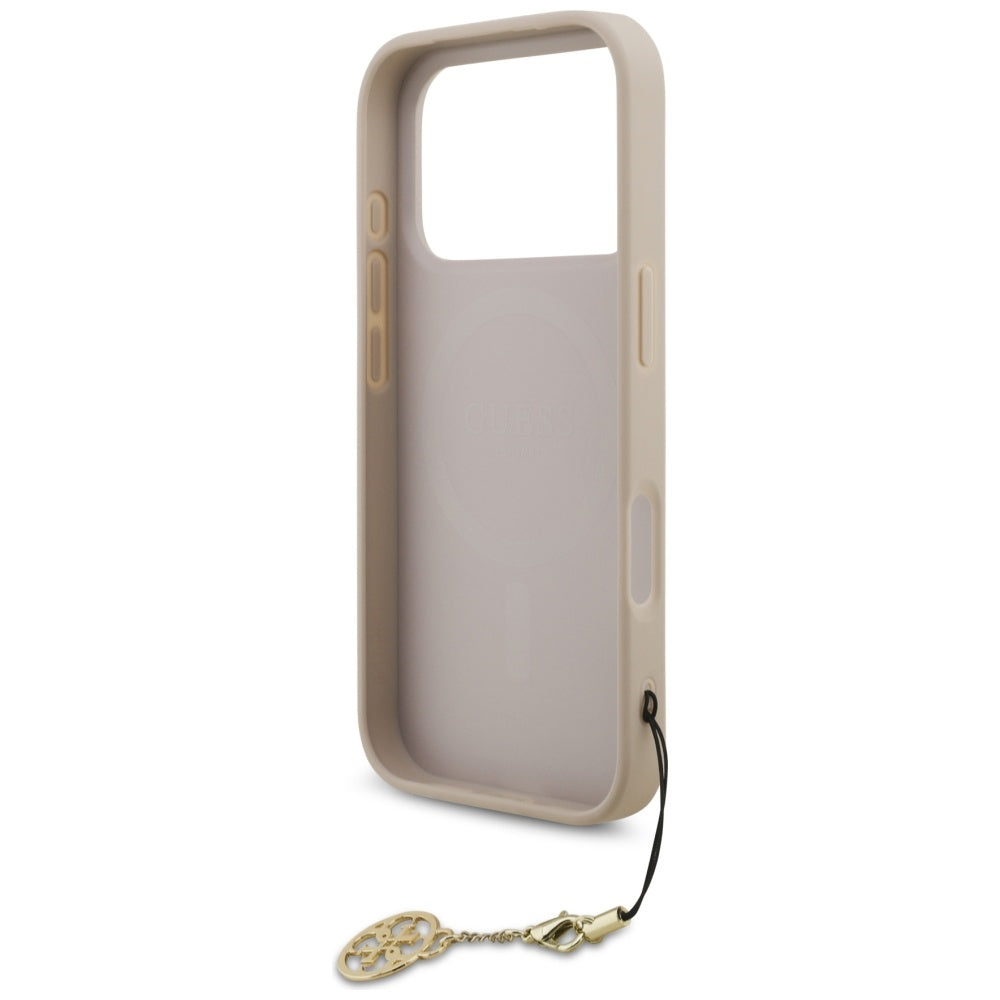 MagSafe-deksel for Apple iPhone 17 Pro, Guess, 4G Charm Cradle, Rosa