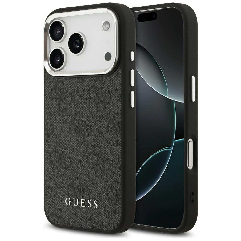 MagSafe-deksel for Apple iPhone 17 Pro, Guess, 4G Classic Logo, Svart