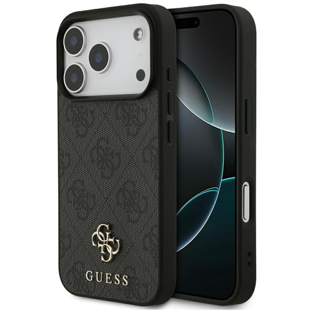 MagSafe-deksel for Apple iPhone 17 Pro, Guess, 4G Small and Classic Logo, Svart