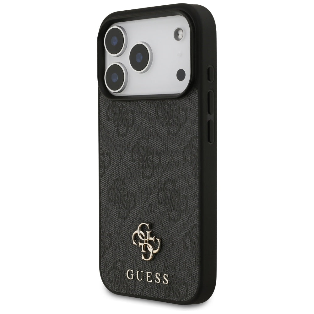 MagSafe-deksel for Apple iPhone 17 Pro, Guess, 4G Small and Classic Logo, Svart